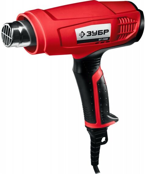 Фены технические: Строительный фен Зубр Мастер ФТ-2000 2000W, 350/550 л/мин, 350/650°С фотографии