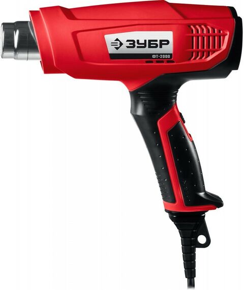 Фены технические: Строительный фен Зубр Мастер ФТ-2000 2000W, 350/550 л/мин, 350/650°С фотографии
