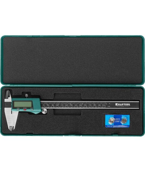 Штангенциркули: Штангенциркуль электронный KRAFTOOL 200мм металлический [34460-200] фотографии