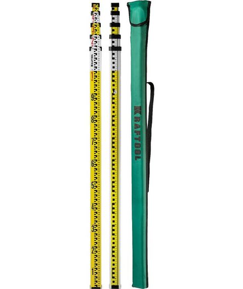 Рейки, линейки, прочие приспособления: Рейка геодезическая KRAFTOOL GR 5 [34730] фотографии
