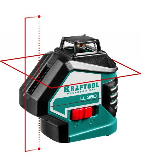 Нивелиры: нивелир лазерный KRAFTOOL LL360 2х360°, 20м/70м, IP54, точн. +/-0.2 мм/м, в коробке [34645] фотографии