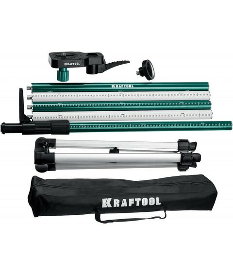 Штативы и штанги: Элевационная распорная наборная штанга-штатив с треногой KRAFTOOL SP 36 [34723] фотографии