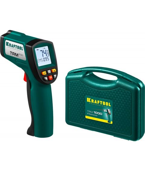Пирометры (термометры): Пирометр инфракрасный KRAFTOOL TRM-1000 -50°С +950°С [45703-950] фотографии