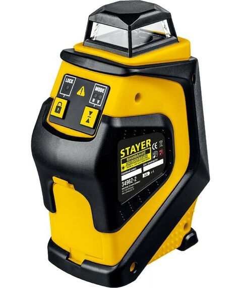 Нивелиры: Нивелир лазерный STAYER SL360-2 крест + 360°, штатив, кейс [34962-2] фотографии