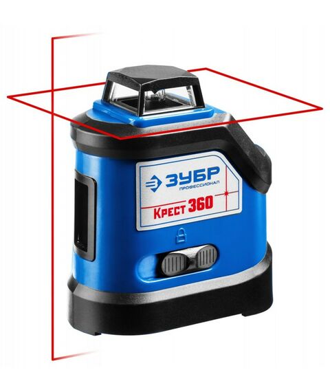 Нивелиры: Нивелир лазерный Зубр КРЕСТ 360 360°, 20м/70м, точн. +/-0.3 мм/м [34906] фотографии