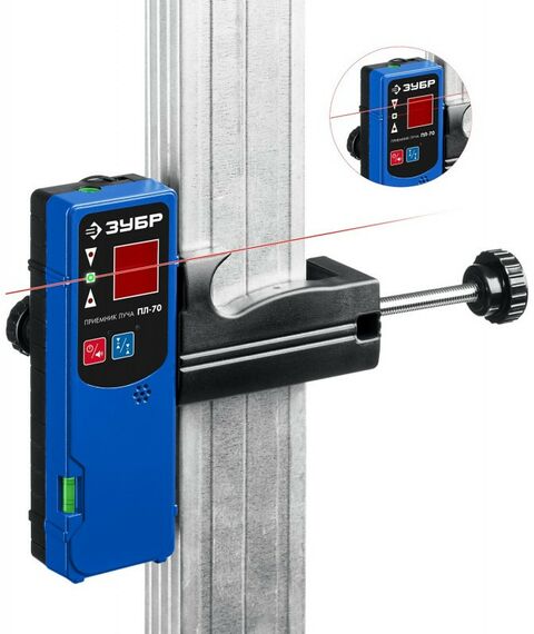 Нивелиры: Приемник для линейного нивелира Зубр ПЛ-70 [34949] фотографии