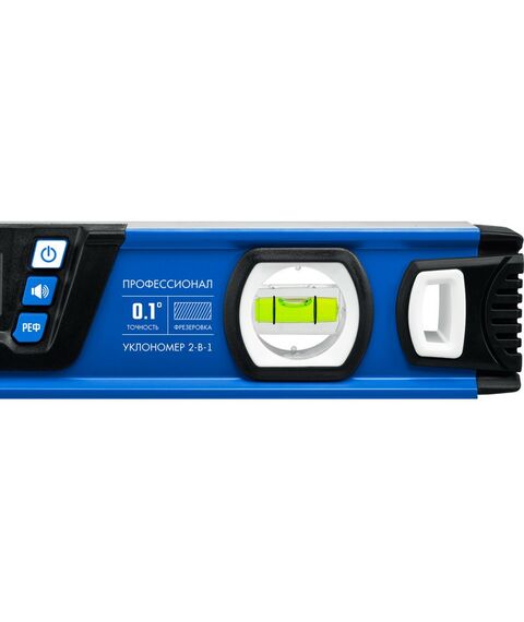 Строительные уровни: Горизонт уровень-уклономер Зубр Профессионал 400 мм диапазон 0-90°, Точность ±0,1°, подсветка экрана [34286] фотографии