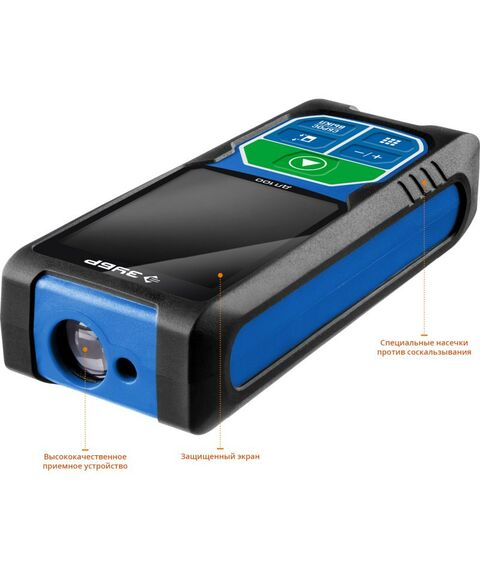 Дальномеры: Лазерный дальномер Зубр Профессионал ДЛ-100 точность 2 мм, дальность 100м, класс защиты IP54 [34923] фотографии