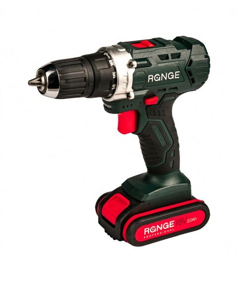 Дрели и шуруповерты: Аккумуляторная дрель RANGE RCD18/2.0-PRO 18В, 2 Li акк. 2.0Ач, 32Н, метал. патрон, кейс фотографии