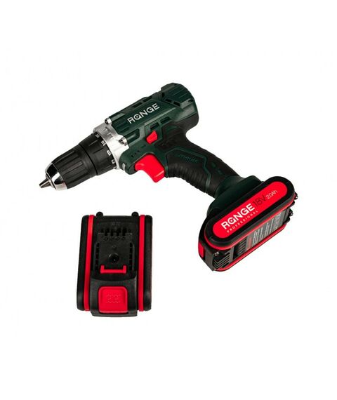 Дрели и шуруповерты: Аккумуляторная дрель RANGE RCD18/2.0-PRO 18В, 2 Li акк. 2.0Ач, 32Н, метал. патрон, кейс фотографии