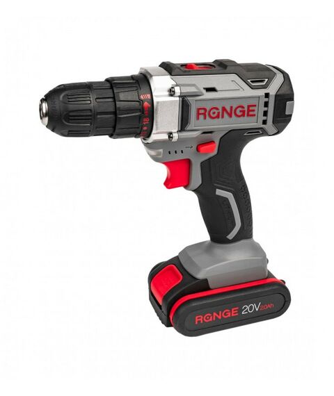 Дрели и шуруповерты: Аккумуляторная дрель RANGE RCD20/2.0-PROMO 20В, 2 Li акк. 2.0Ач, 34Нм, метал. патрон, кейс фотографии