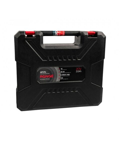 Дрели и шуруповерты: Аккумуляторная дрель RANGE RCD20/2.0-PROMO 20В, 2 Li акк. 2.0Ач, 34Нм, метал. патрон, кейс фотографии