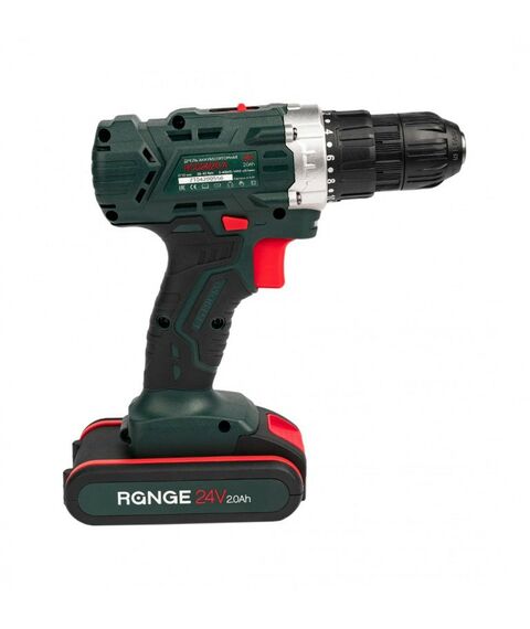 Дрели и шуруповерты: Аккумуляторная дрель RANGE RCD24/2.0-A 24В, 2Li акк, 2.0Ач, 40Нм, LED-подсветка, кейс фотографии