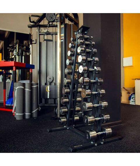 Гантели:  Гантельный ряд CHROME (шаг 1 кг, 10 пар) PROFI-FIT 1-10 кг фотографии