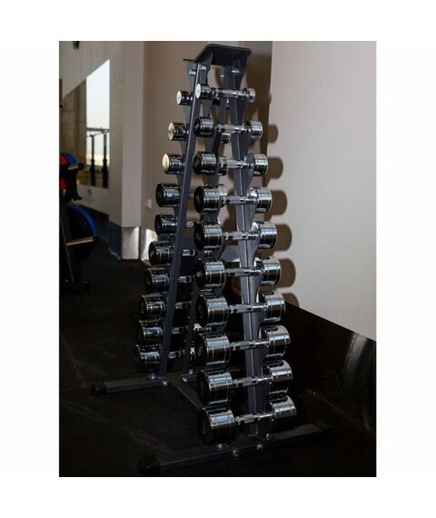 Гантели:  Гантельный ряд CHROME (шаг 1 кг, 10 пар) PROFI-FIT 1-10 кг фотографии