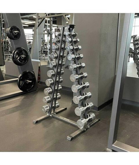 Гантели:  Гантельный ряд CHROME (шаг 1 кг, 10 пар) PROFI-FIT 1-10 кг фотографии