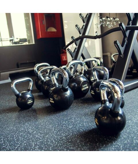 Гири:  Гиря обрезиненная с хромированной ручкой PROFI-FIT 22 кг фотографии