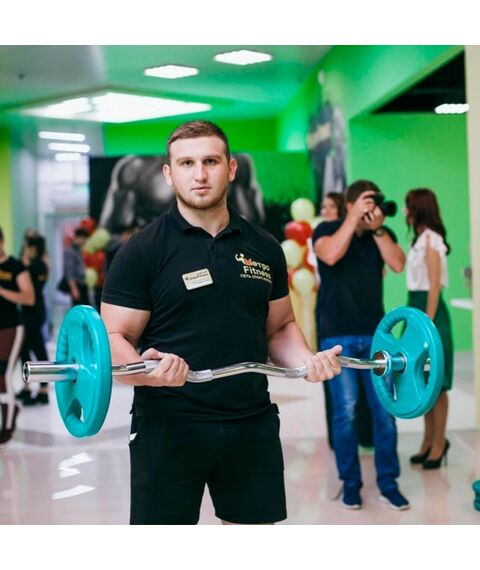 Грифы для штанги:  Гриф для штанги W-образный (до 150 кг, замки-пружины) D50 мм PROFI-FIT фотографии