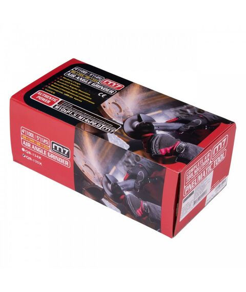 Пневмошлифмашины: Пневматическая угловая шлифовальная машина (УШМ) MIGHTY SEVEN QB-135X 125 мм, 11000 об/мин, с рычажным выключателем фотографии