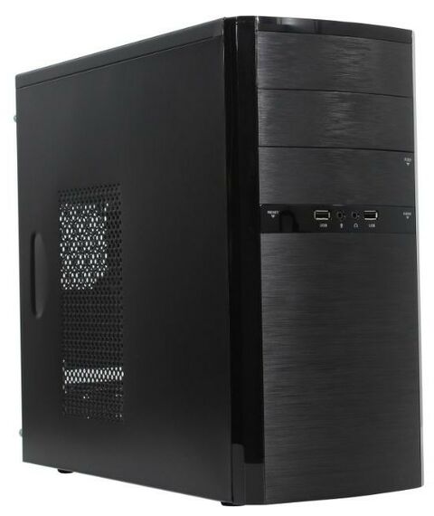 Корпуса компьютерные: Корпус PowerMAN ES722 Black Minitower 400W 2*USB 2.0, HD, Audio mATX [6111491] фотографии