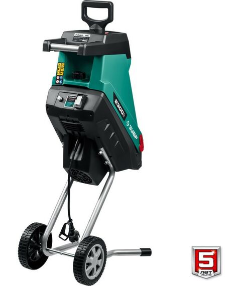 Измельчители садовые: Электрический садовый измельчитель Зубр ЗИЭ-40-2300 2300 Вт фотографии