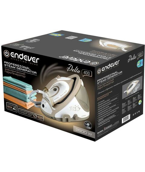 Отпариватели и пароочистители: Парогенератор Endever Delta-400 белый/бежевый [90305] фотографии