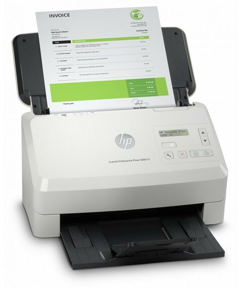 Сканеры: Сканер HP ScanJet Enterprise Flow 5000 s5 потоковый, протяжный, А4, 130 стр/мин [6FW09A] фотографии