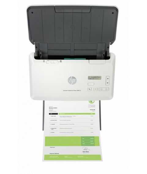 Сканеры: Сканер HP ScanJet Enterprise Flow 5000 s5 потоковый, протяжный, А4, 130 стр/мин [6FW09A] фотографии