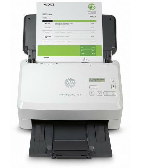 Сканеры: Сканер HP ScanJet Enterprise Flow 5000 s5 потоковый, протяжный, А4, 130 стр/мин [6FW09A] фотографии