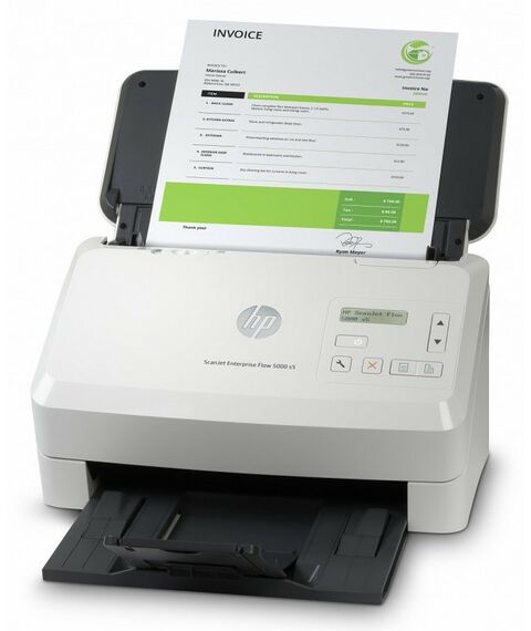 Сканеры: Сканер HP ScanJet Enterprise Flow 5000 s5 потоковый, протяжный, А4, 130 стр/мин [6FW09A] фотографии