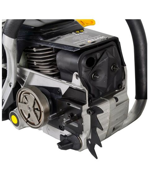 Бензопилы: Бензопила Huter BS-6218 4.5 л.с., шина 45 см, толщина звена 1.5 мм, шаг цепи 8.3 мм (0,325"), антивибрационная система, тормоз цепи, автоматическая смазка цепи [70/6/22] фотографии