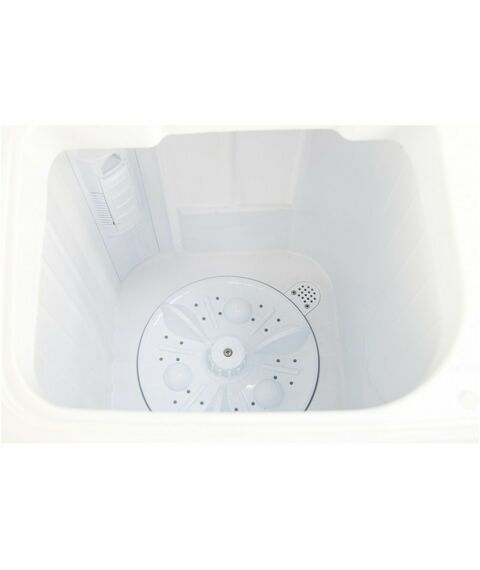 Стиральные машины: Стиральная машина WILLMARK WMS-95G белая, стеклянная крышка, фиолетовые цветы фотографии