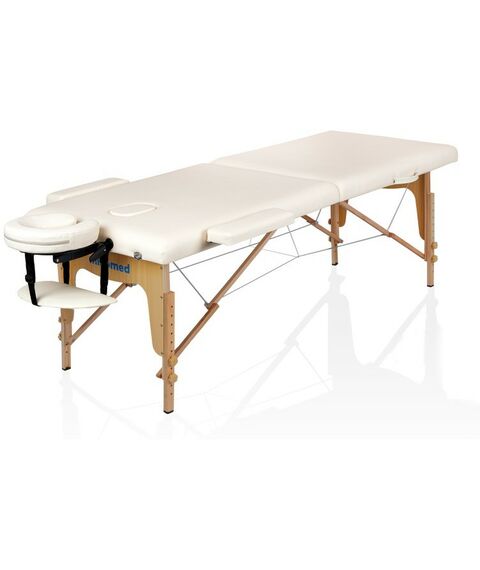 Массажные столы:  Массажный складной стол Mizomed Standart 2 крем фотографии