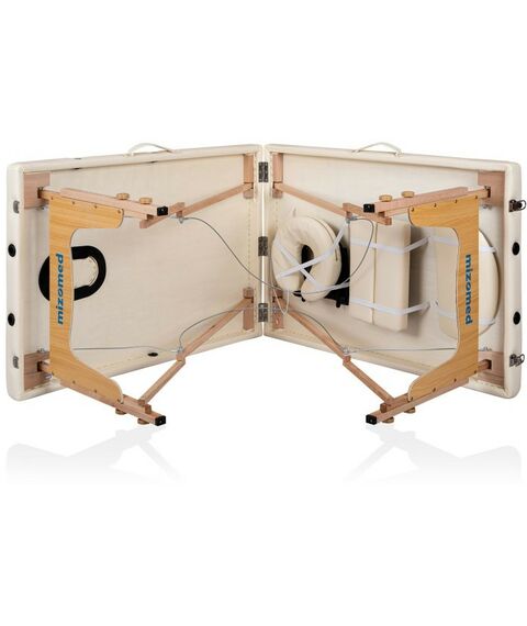 Массажные столы:  Массажный складной стол Mizomed Standart 2 крем фотографии