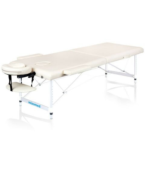 Массажные столы:  Массажный складной стол Mizomed Standart AL 2 крем фотографии