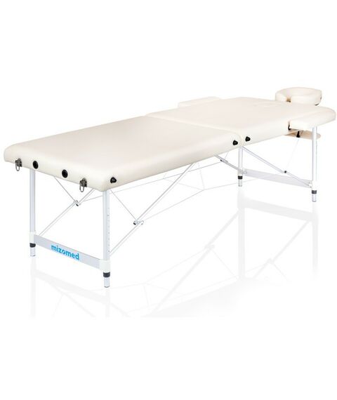 Массажные столы:  Массажный складной стол Mizomed Standart AL 2 крем фотографии