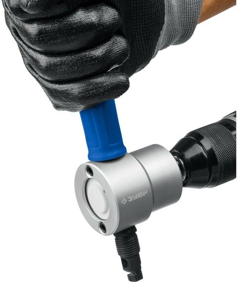 Ножницы по металлу: Насадка-ножницы Зубр СВЕРЧОК для реза листового металла, на карточке [23293] фотографии