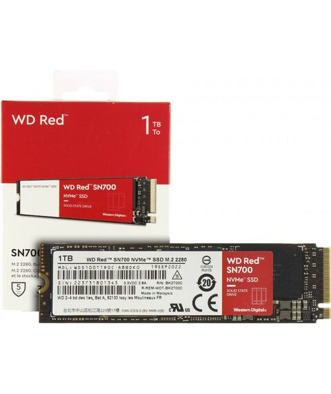 SSD-накопители: SSD-накопитель Western Digital 1 Tb Red SN700 M.2 2280 M [WDS100T1R0C] фотографии