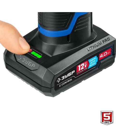 Дрели и шуруповерты: Дрель-шуруповерт Зубр Профессионал DL-121-42 12В, 2 АКБ (4Ач), в сумке фотографии