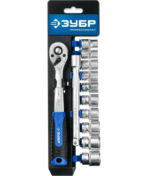 Наборы инструментов и ключи: Набор торцовых головок Зубр Профессионал ТС-12 12 предметов [27646-H12_z01] фотографии