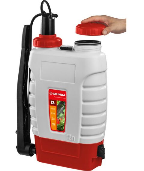 Опрыскиватели садовые: Опрыскиватель ранцевый GRINDA KS-12 12 л, с телескопическим алюминиевым удлинителем [425217] фотографии