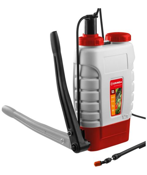 Опрыскиватели садовые: Опрыскиватель ранцевый GRINDA KS-12 12 л, с телескопическим алюминиевым удлинителем [425217] фотографии