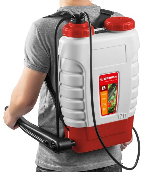 Опрыскиватели садовые: Опрыскиватель ранцевый GRINDA KS-12 12 л, с телескопическим алюминиевым удлинителем [425217] фотографии