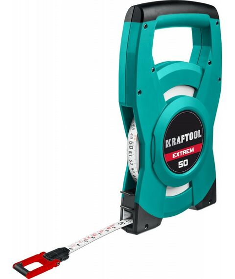Рулетки, курвиметры: Геодезическая стальная мерная лента KRAFTOOL EXTREM 50 м [34185-50] фотографии