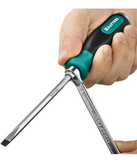 Отвертки: Набор ударных отверток KRAFTOOL IMPACT 25025 6 шт сквозной стержень Cr-Mo фотографии