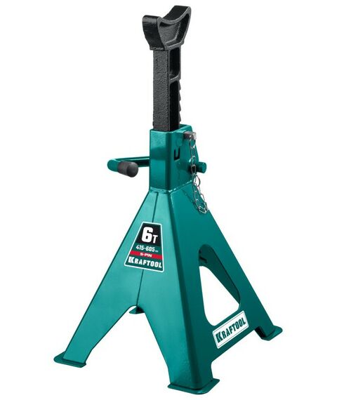 Домкраты: Подставка страховочная усиленная со штифтом KRAFTOOL S-PIN 6т 415-605мм [43465-6] фотографии