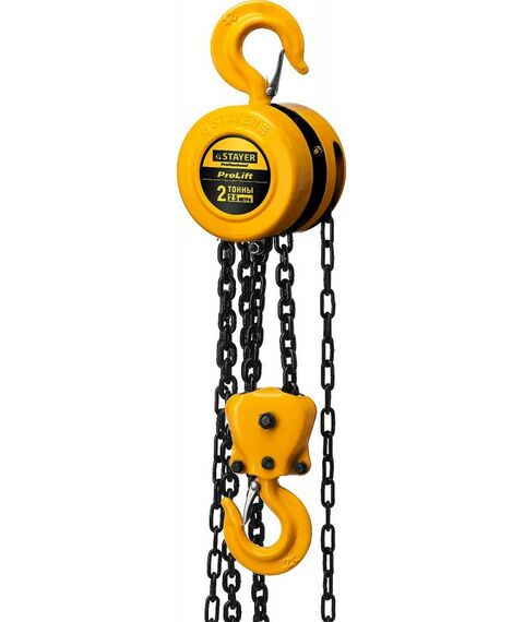 Лебедки, тали, тельферы: Таль цепная STAYER Profi 4308-2 шестеренная, 2т / 2,5м фотографии