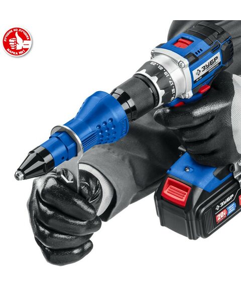 Заклепочники: Насадка-заклепочник на шуруповерт Зубр Профессионал НВ-48 [31220] фотографии