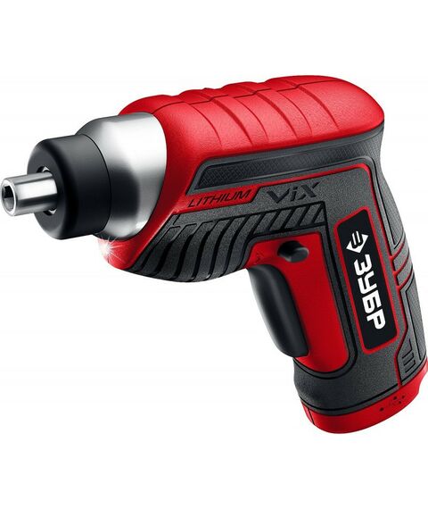 Гайковерты, отвертки: Отвертка аккумуляторная Зубр ЗО-Е-3.6 Ли ViX 3.6 В, в коробке с 10 битами фотографии