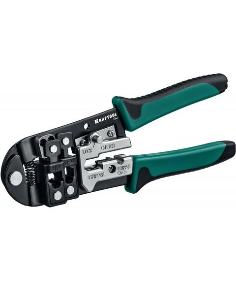 Электромонтажный инструмент: Кримпер универсальный KRAFTOOL RJ RJ45, RJ11/RJ12 [22699] фотографии